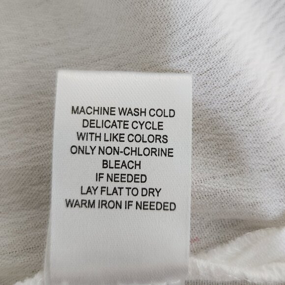 My Danielle Size XL Umbrella Print Short Sleeves Red White Casual Top Blouse NWT - Picture 9 of 9